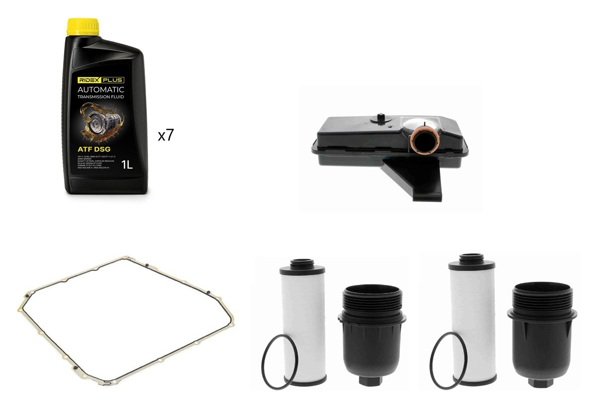 RIDEX PLUS Kit tagliando cambio automatico 4921O0026P Costo Kit componenti, cambio olio-cambio automatico RIDEX PLUS AUDI 4921O0026P