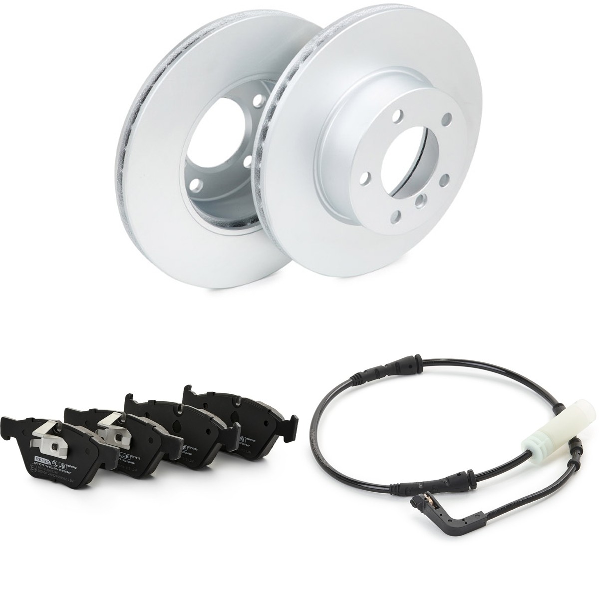 RIDEX PLUS Bromssats, skivbroms 3405B0498P 3405B0498P RIDEX PLUS bromspaket BMW 1-serie
