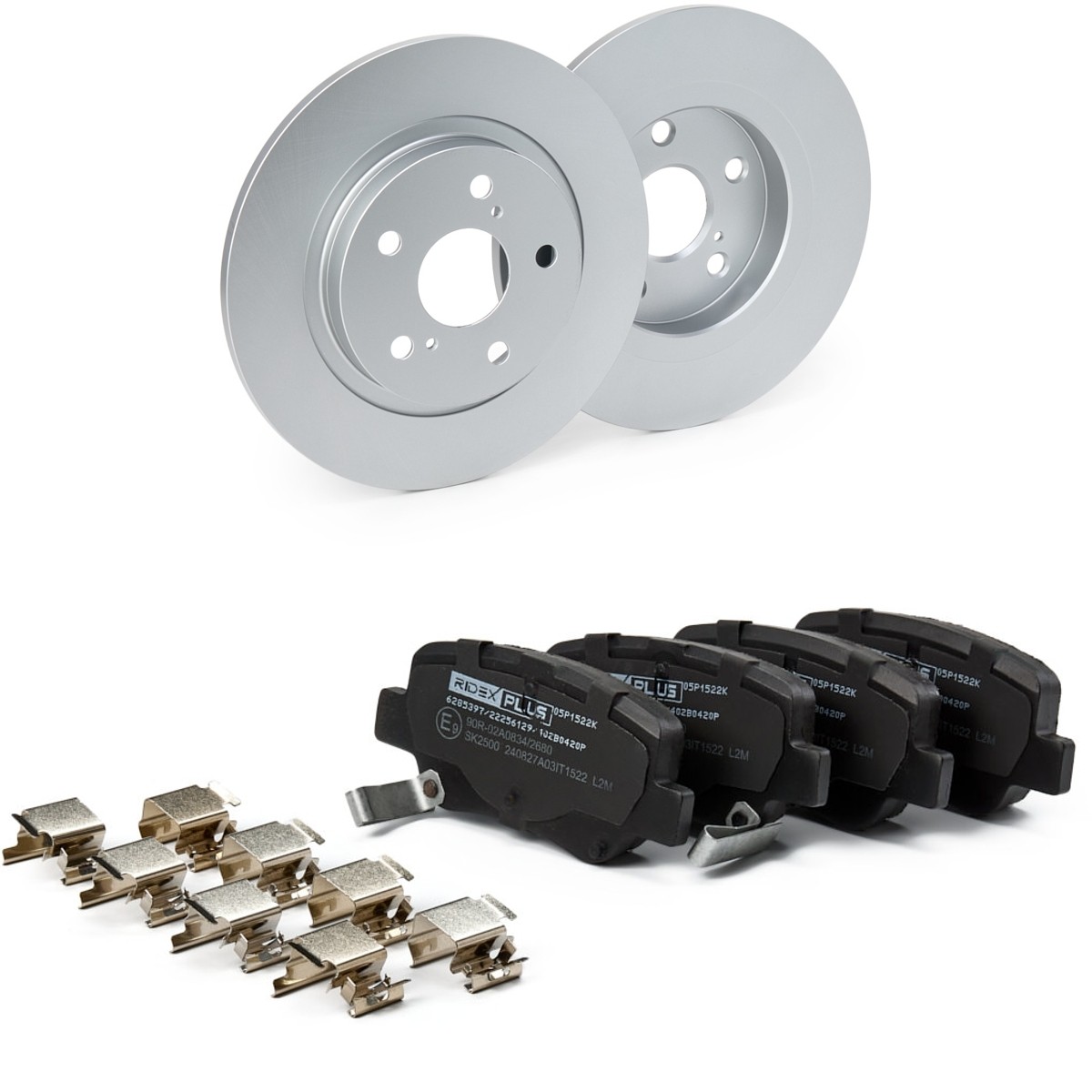 RIDEX PLUS Bremseskiver og klodser 3405B0205P 3405B0205P Bremsesæt RIDEX PLUS RENAULT MASTER