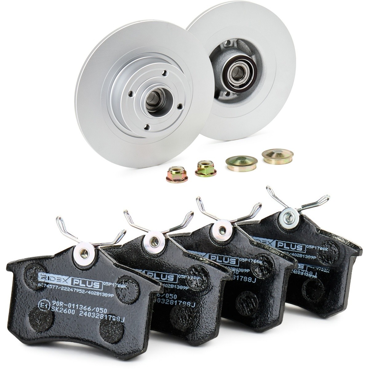 RIDEX PLUS Bremseskiver og klodser 3405B1516P 3405B1516P Bremsesæt RENAULT MASTER RIDEX PLUS