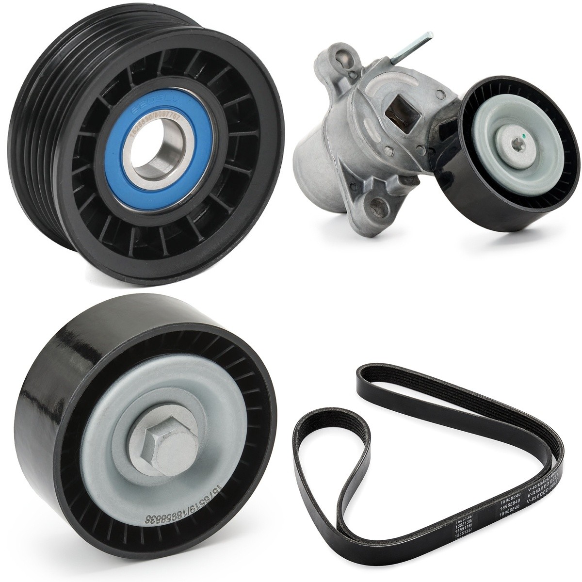 RIDEX Ozubený klinový remeň - Sada 542R1367 Sada klinového rebrovaného remena RIDEX FUSION 542R1367 lacné