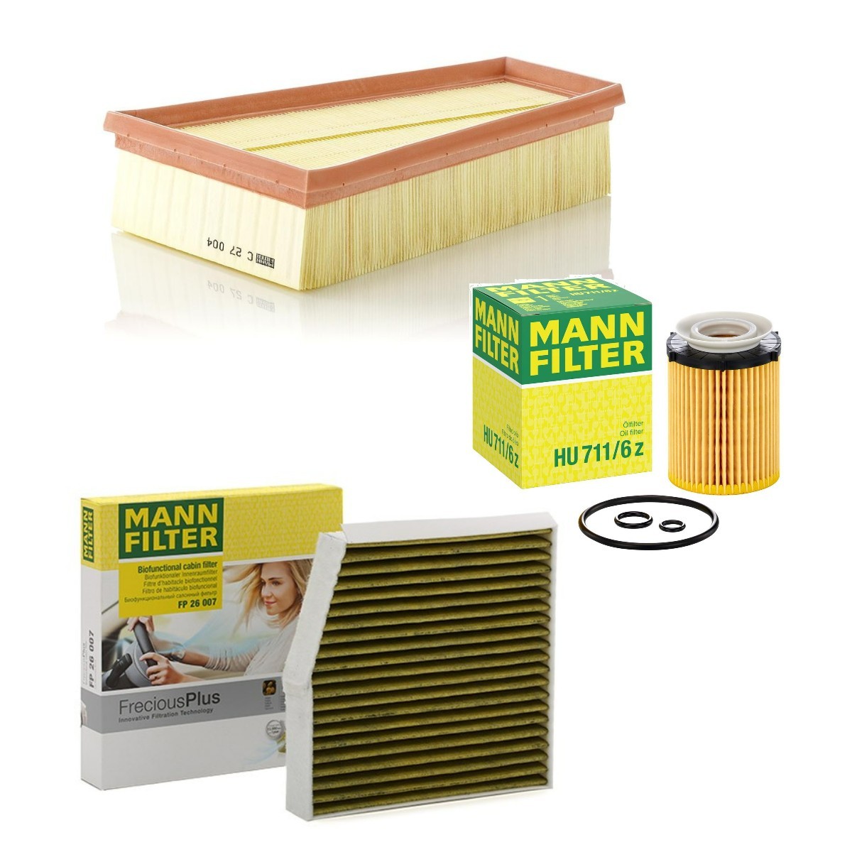 MANN-FILTER Filterset MNF4055N0152 MANN-FILTER MNF4055N0152 Onderhoudspakket en filterset GLB (X247) prijs
