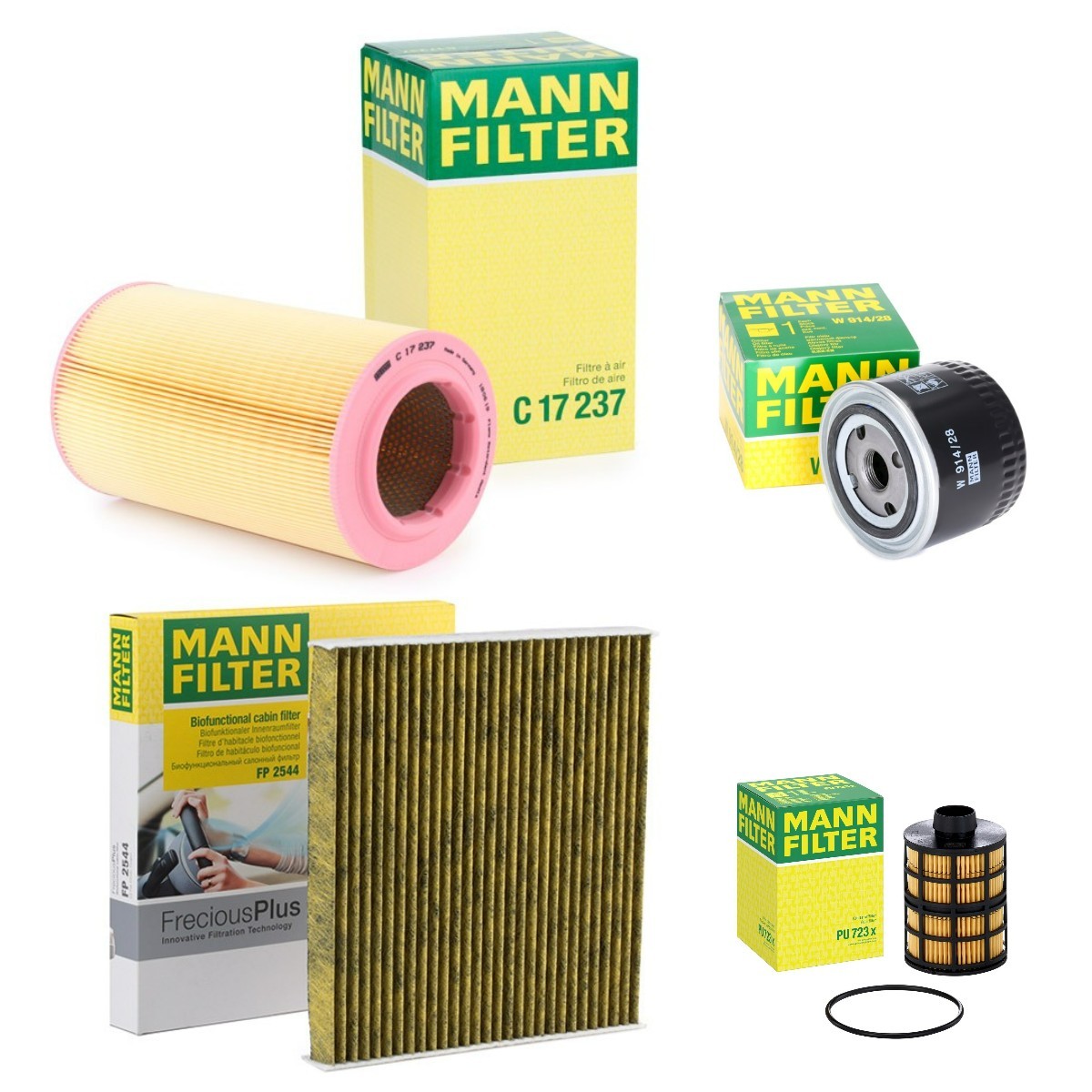 MANN-FILTER Filterset MNF4055N0157 MNF4055N0157 Onderhoudspakket en filterset FIAT PUNTO MANN-FILTER