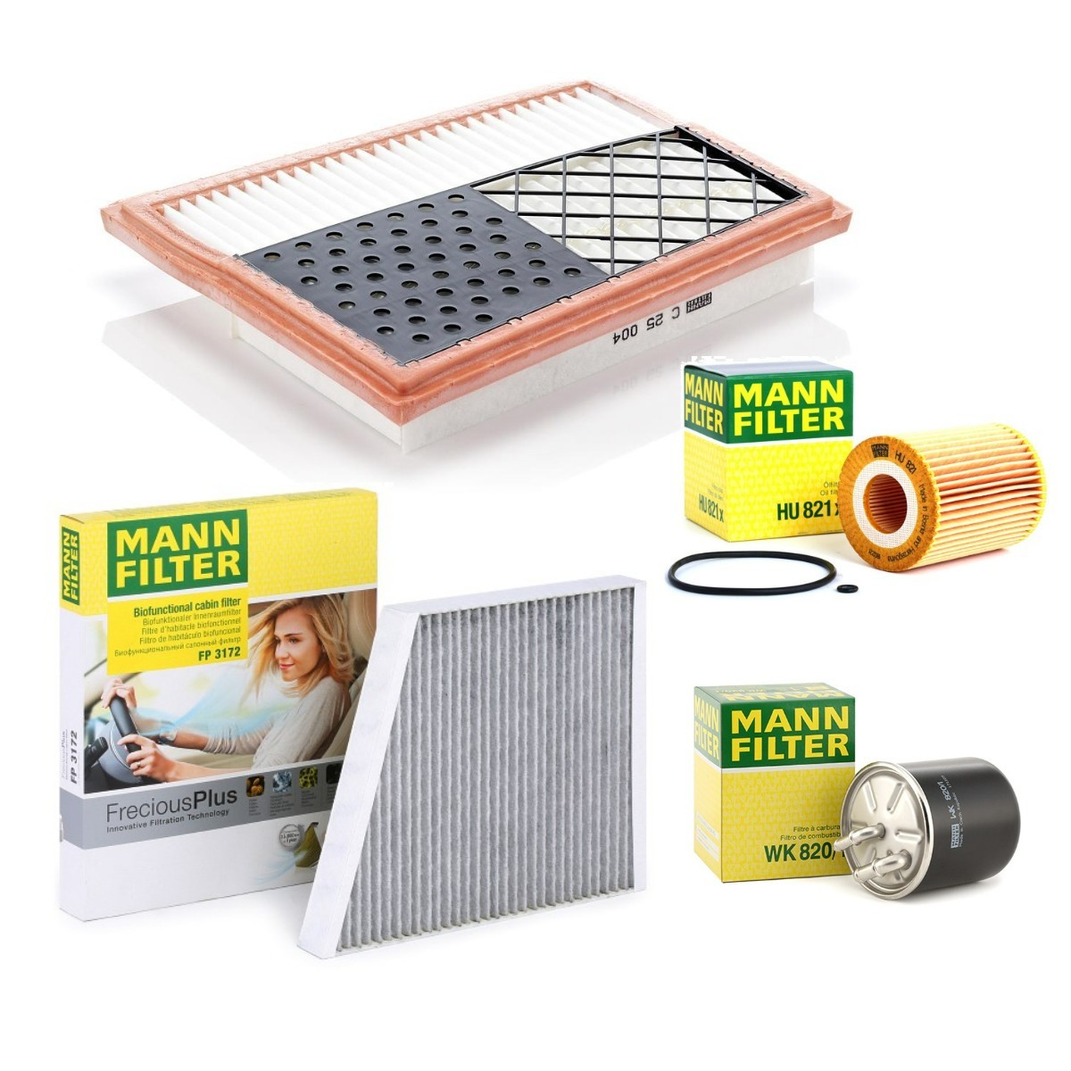 MANN-FILTER Filter kit MNF4055N0170 MANN-FILTER MNF4055N0170 MAZDA 818 filter kit replacement