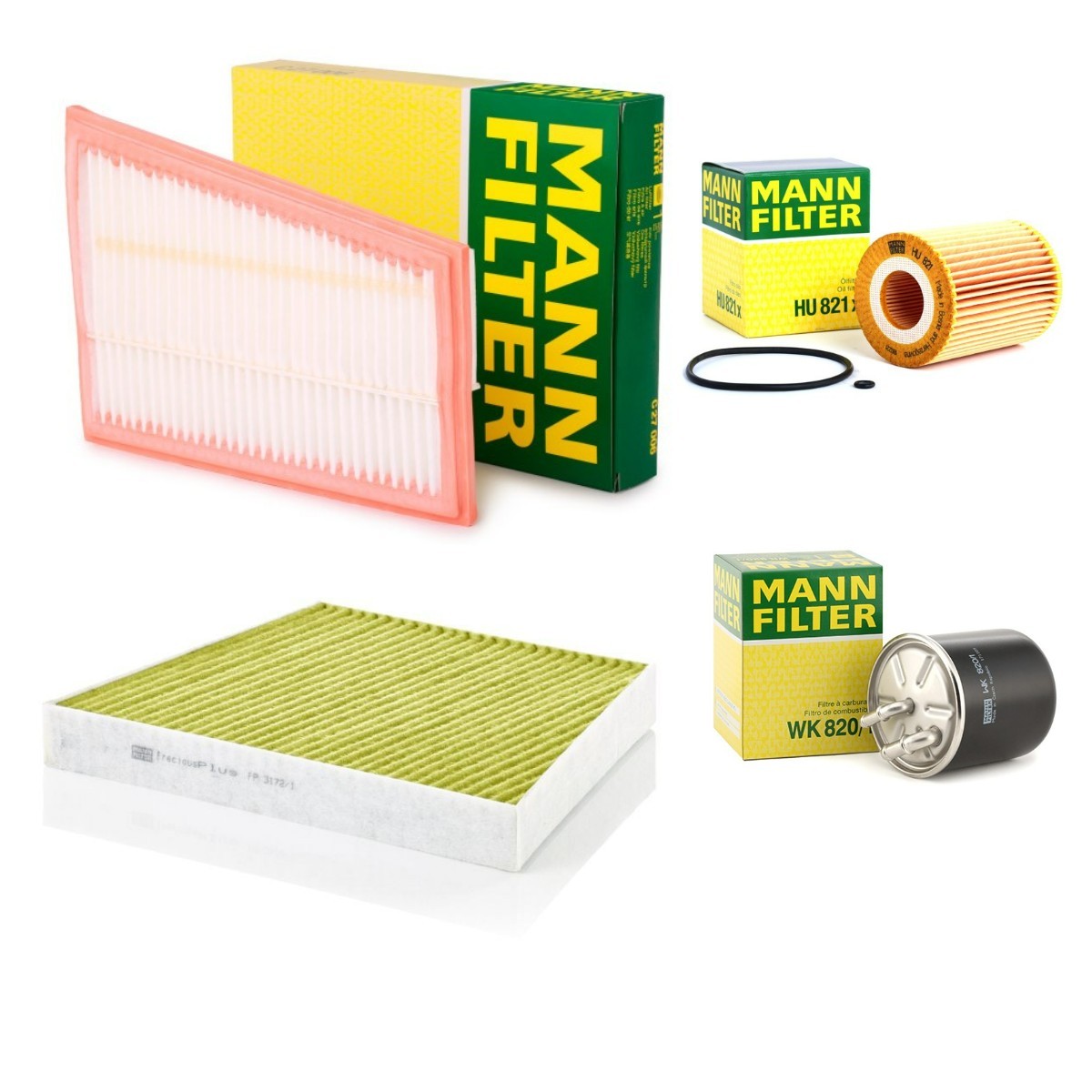 MANN-FILTER Filtersats MNF4055N0171 MANN-FILTER MNF4055N0171 Servicekit och filtersats Sprinter 4.6-T Minibuss original