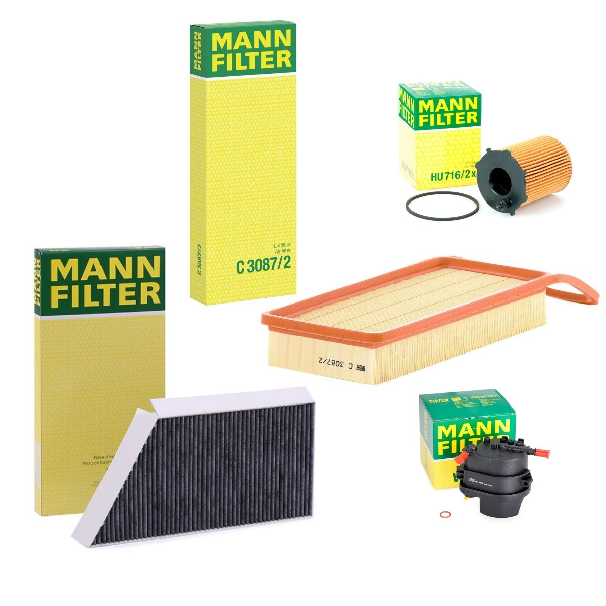 MANN-FILTER Filter kit MNF4055N0177 MANN-FILTER MNF4055N0177 Servicekit og filtersæt PEUGEOT 306 Van / Hatchback billig