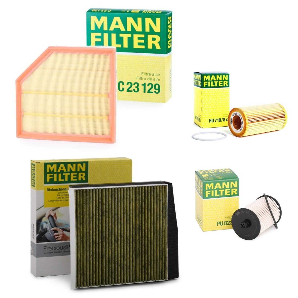 MANN-FILTER Suodatinsarja MNF4055N0178 MANN-FILTER MNF4055N0178 Volvo XC60 156 suodatinsarja