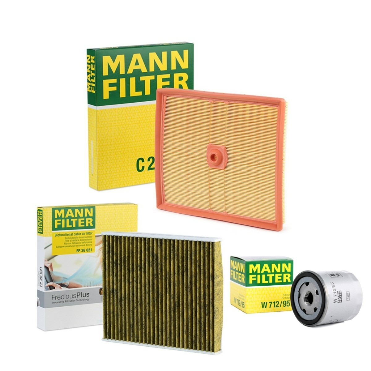 MANN-FILTER Filterset MNF4055N0181 MNF4055N0181 Onderhoudspakket en filterset Volkswagen GOLF MANN-FILTER