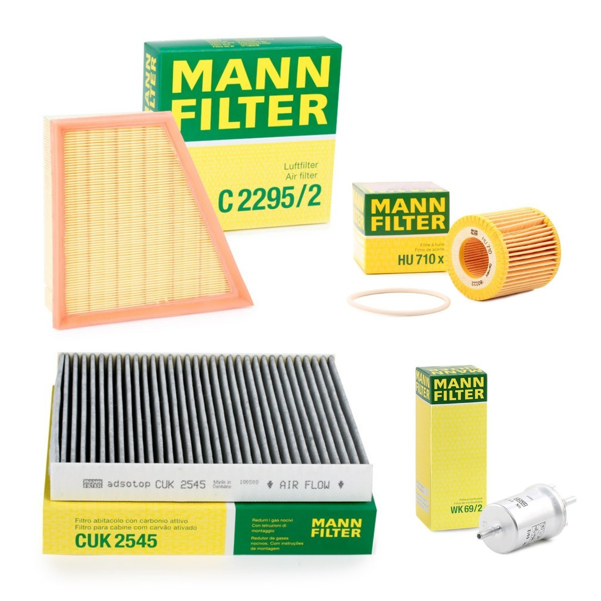 MANN-FILTER Filter kit MNF4055N0184 Servicekit og filtersæt MANN-FILTER Hyundai H350 MNF4055N0184