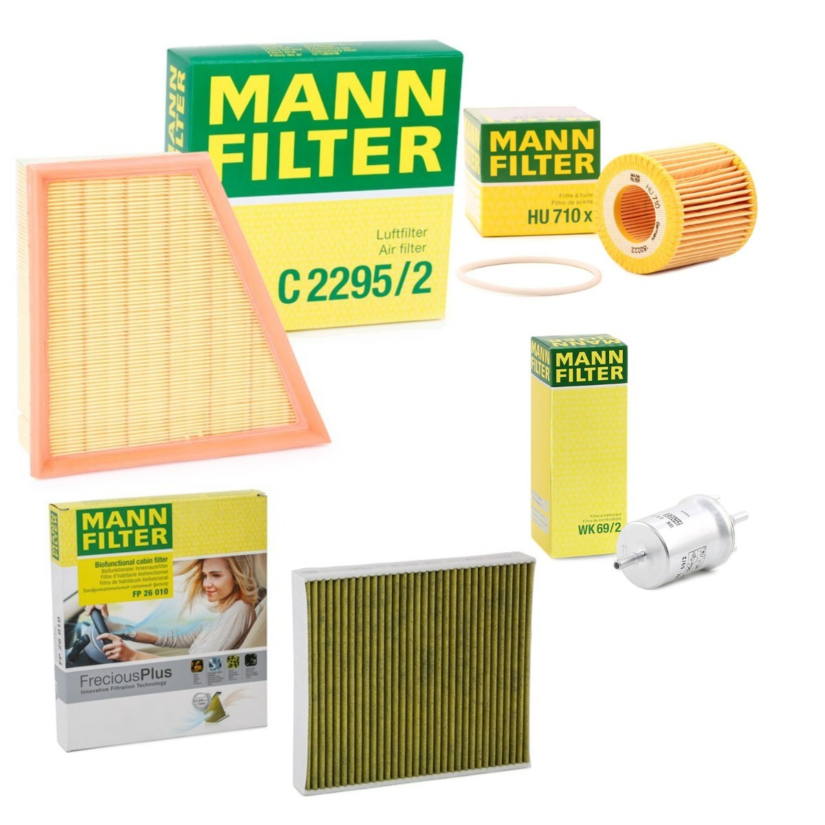 MANN-FILTER Filtersett MNF4055N0185 MNF4055N0185 Filtersett MERCEDES-BENZ T1 Buss MANN-FILTER