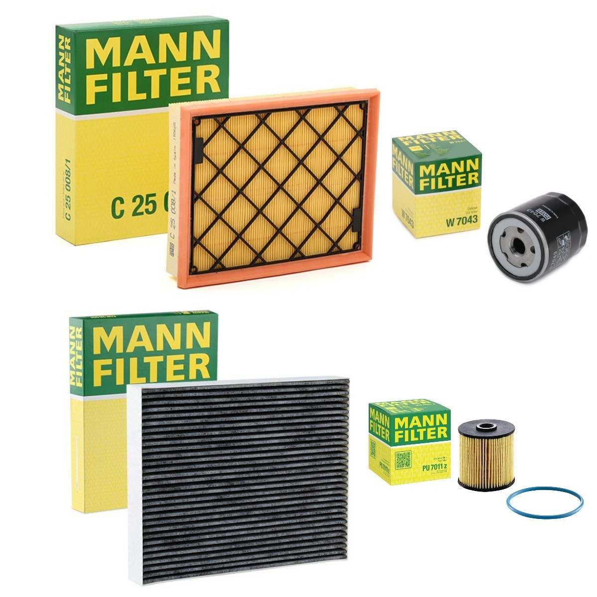 MANN-FILTER Filterset MNF4055N0189 Chevrolet EPICA Onderhoudspakket en filterset MANN-FILTER MNF4055N0189