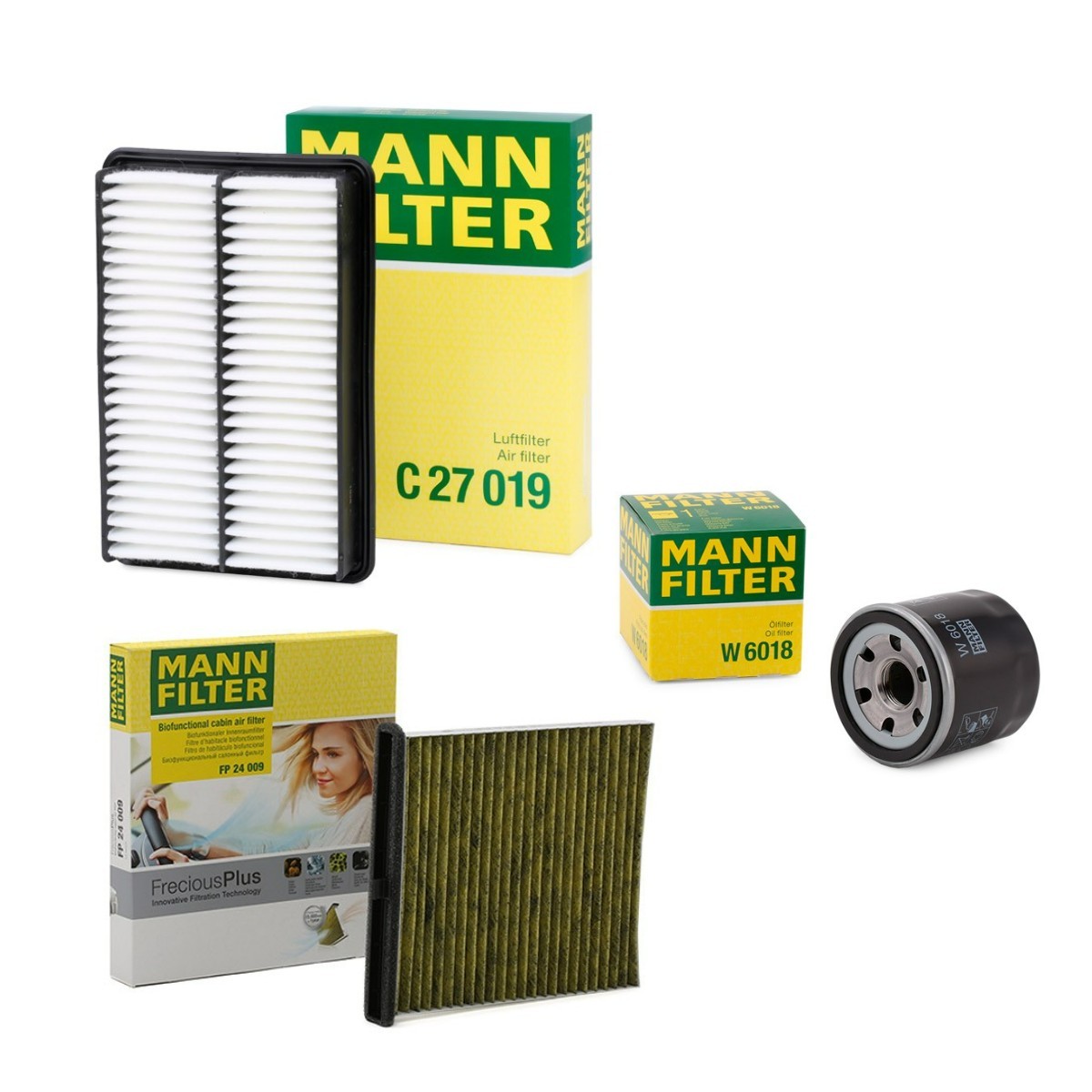 MANN-FILTER Filtersats MNF4055N0191 MANN-FILTER MNF4055N0191 servicekit och filtersats DACIA SANDERO