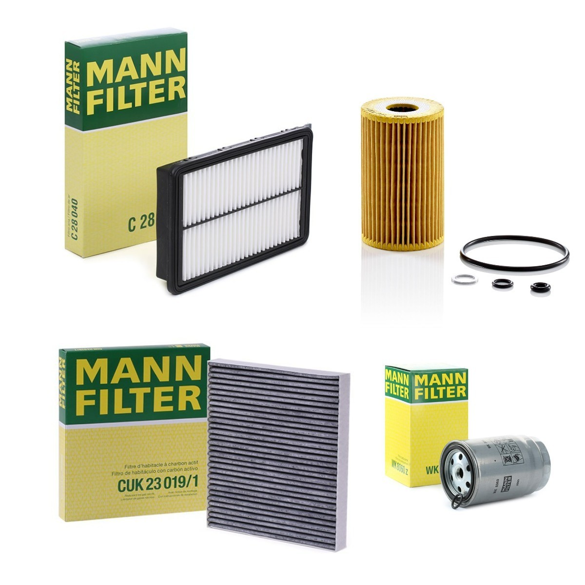 MANN-FILTER Kit de filtros MNF4055N0194 MNF4055N0194 Elemento de filtro HYUNDAI H350 MANN-FILTER