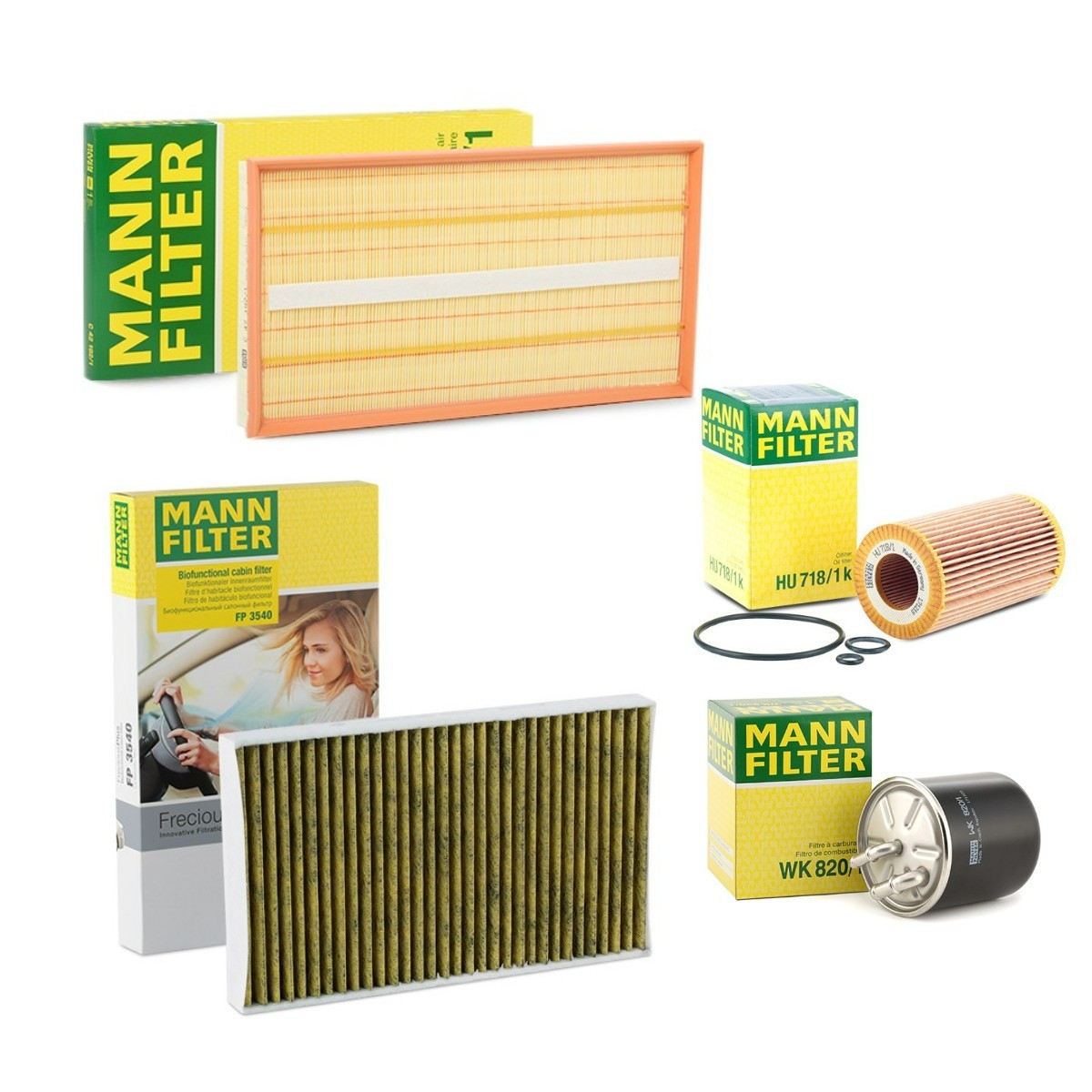 MANN-FILTER Kit de filtres MNF4055N0195 MANN-FILTER MNF4055N0195 Kit de filtres Hyundai ix55 pas cher