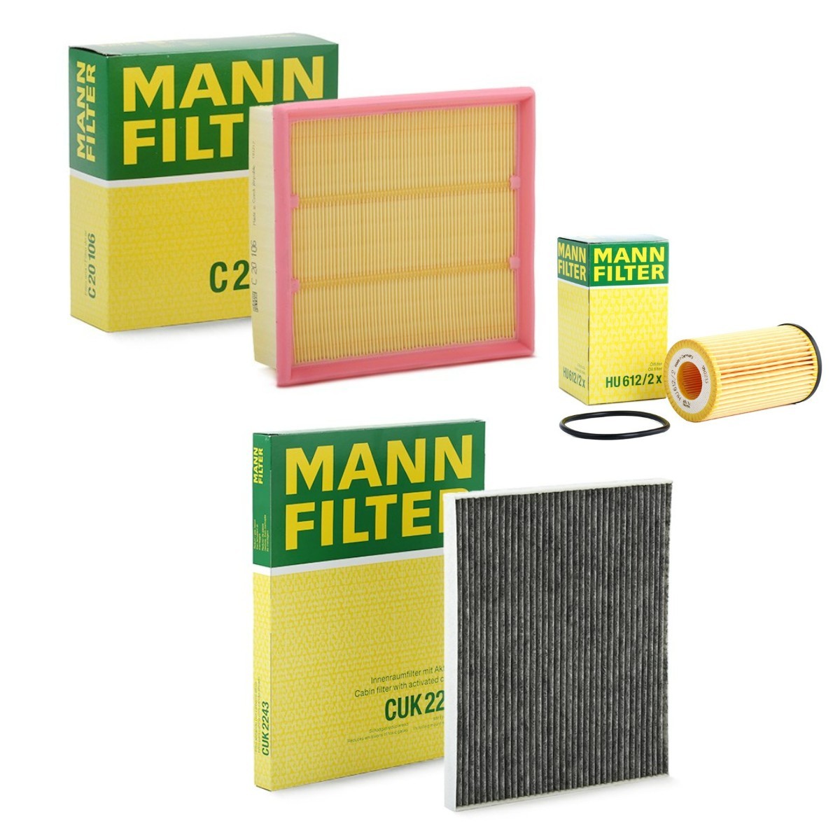 MANN-FILTER Filtersett MNF4055N0197 MNF4055N0197 Filtersett CHEVROLET NUBIRA MANN-FILTER