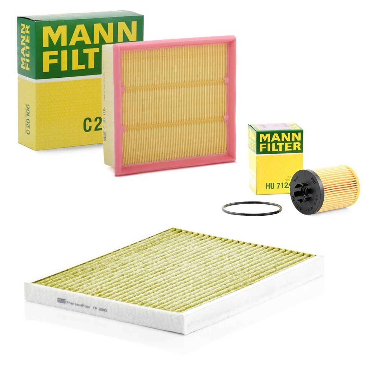 MANN-FILTER Filtersats MNF4055N0198 MNF4055N0198 MANN-FILTER servicekit och filtersats FIAT GRANDE PUNTO