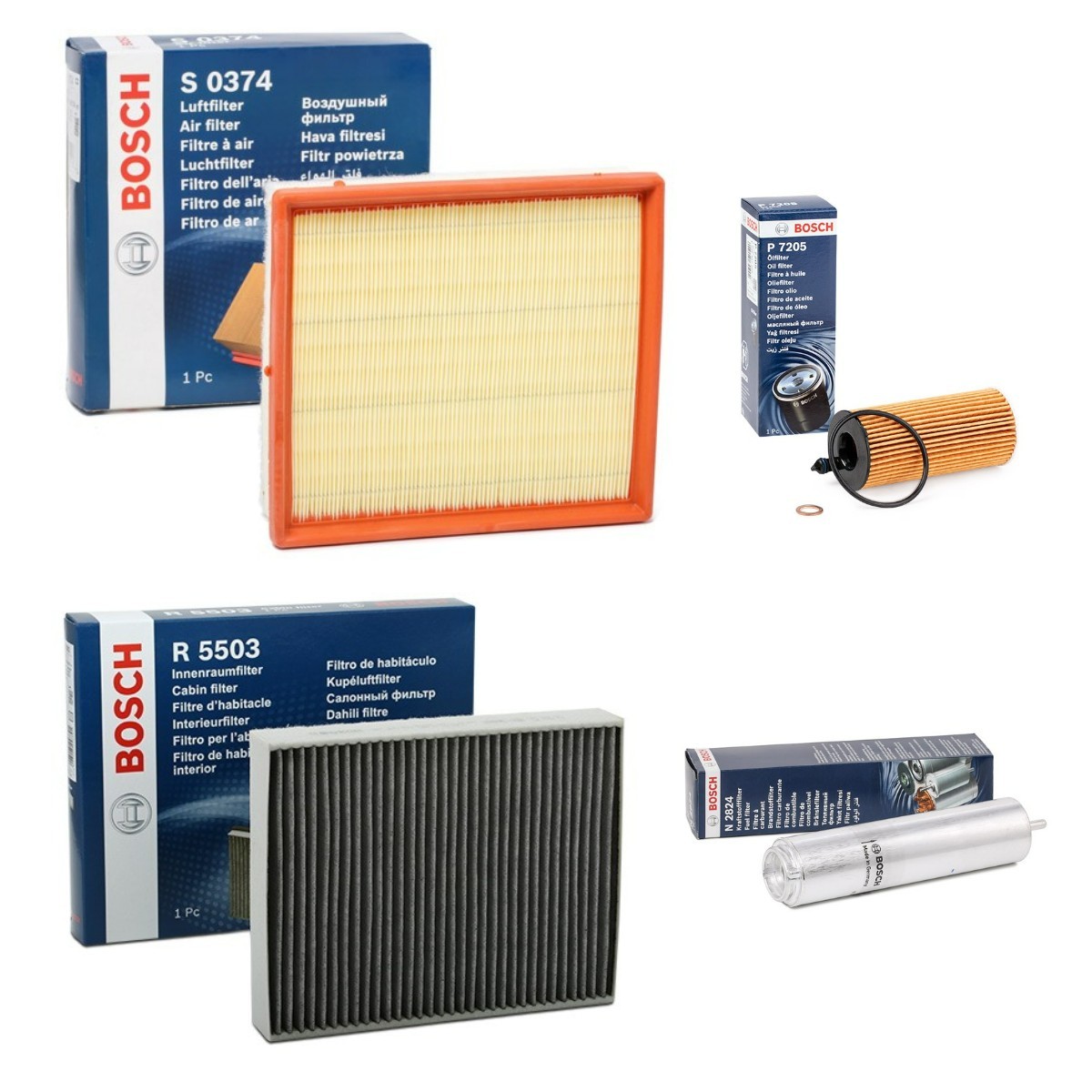 BOSCH Kit de filtros BSH4055N0167 preço Elemento de filtro BMW BSH4055N0167 BOSCH