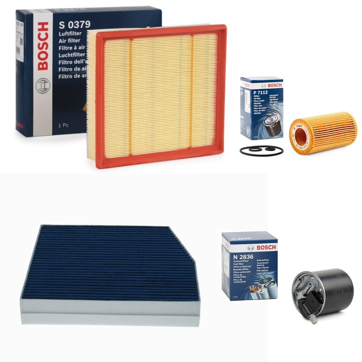 BOSCH Filter kit BSH4055N0170 BOSCH BSH4055N0170 MAZDA 818 engine service kit replacement