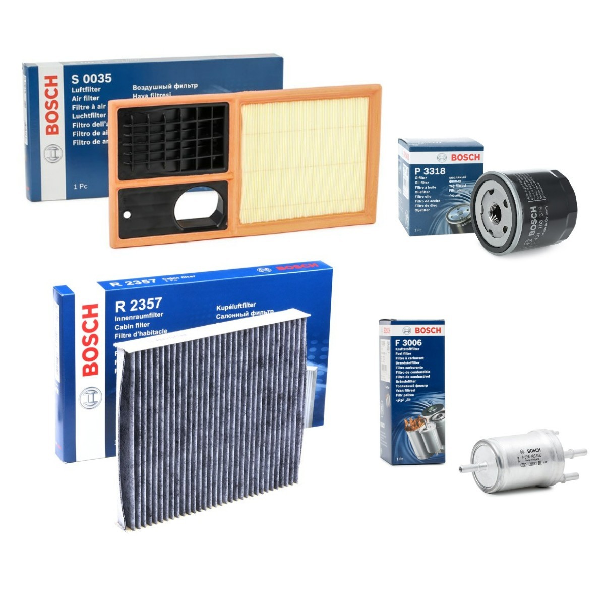 BOSCH Suodatinsarja BSH4055N0177 BSH4055N0177 BOSCH Suodatinsarja SKODA