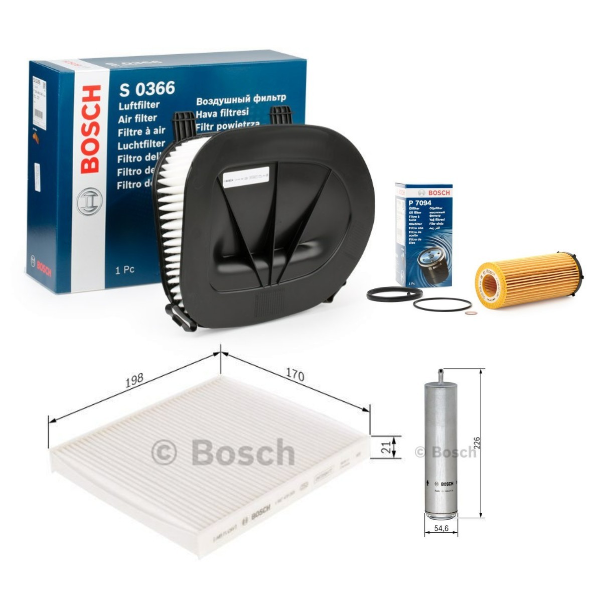 BOSCH Filtrs-Komplekts BSH4055N0178 BOSCH BSH4055N0178 Filtrs-komplekts Jeep GRAND CHEROKEE lēti