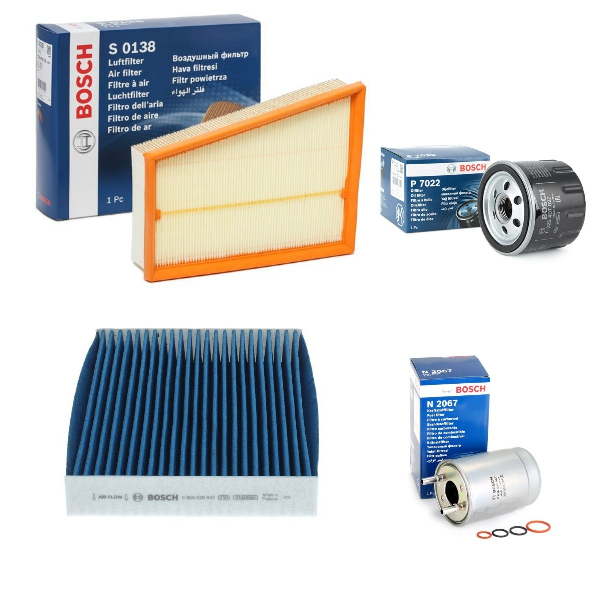 BOSCH Kit de filtros BSH4055N0182 BOSCH BSH4055N0182 Elemento de filtro Renault Master 3 Van originais preço