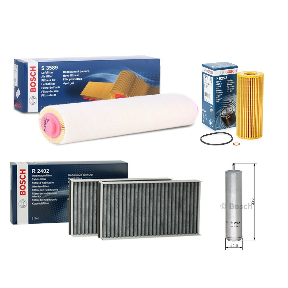 BOSCH Suodatinsarja BSH4055N0188 BMW E82 suodatinsarja BOSCH BSH4055N0188