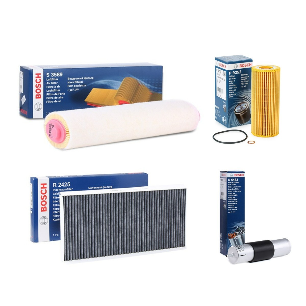 BOSCH Filtersats BSH4055N0190 Byta Servicekit och filtersats BMW E36 Coupe kostnad BOSCH BSH4055N0190