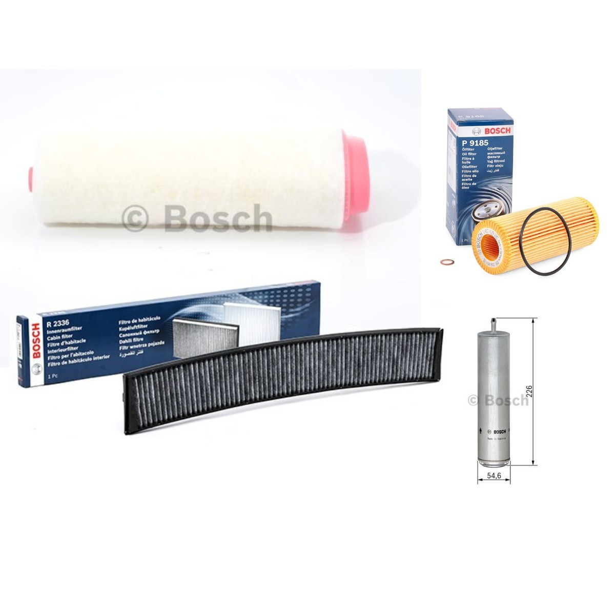 BOSCH Filtersats BSH4055N0191 Byta Servicekit och filtersats OPEL ZAFIRA pris BOSCH BSH4055N0191