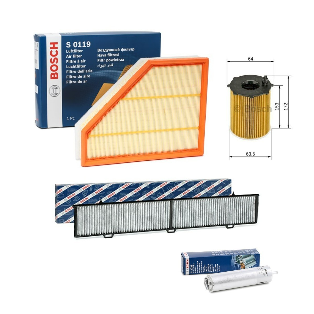 BOSCH Filter - Sada BSH4055N0200 BOSCH BSH4055N0200 Filter - sada BMW E30 Touring originálne cena
