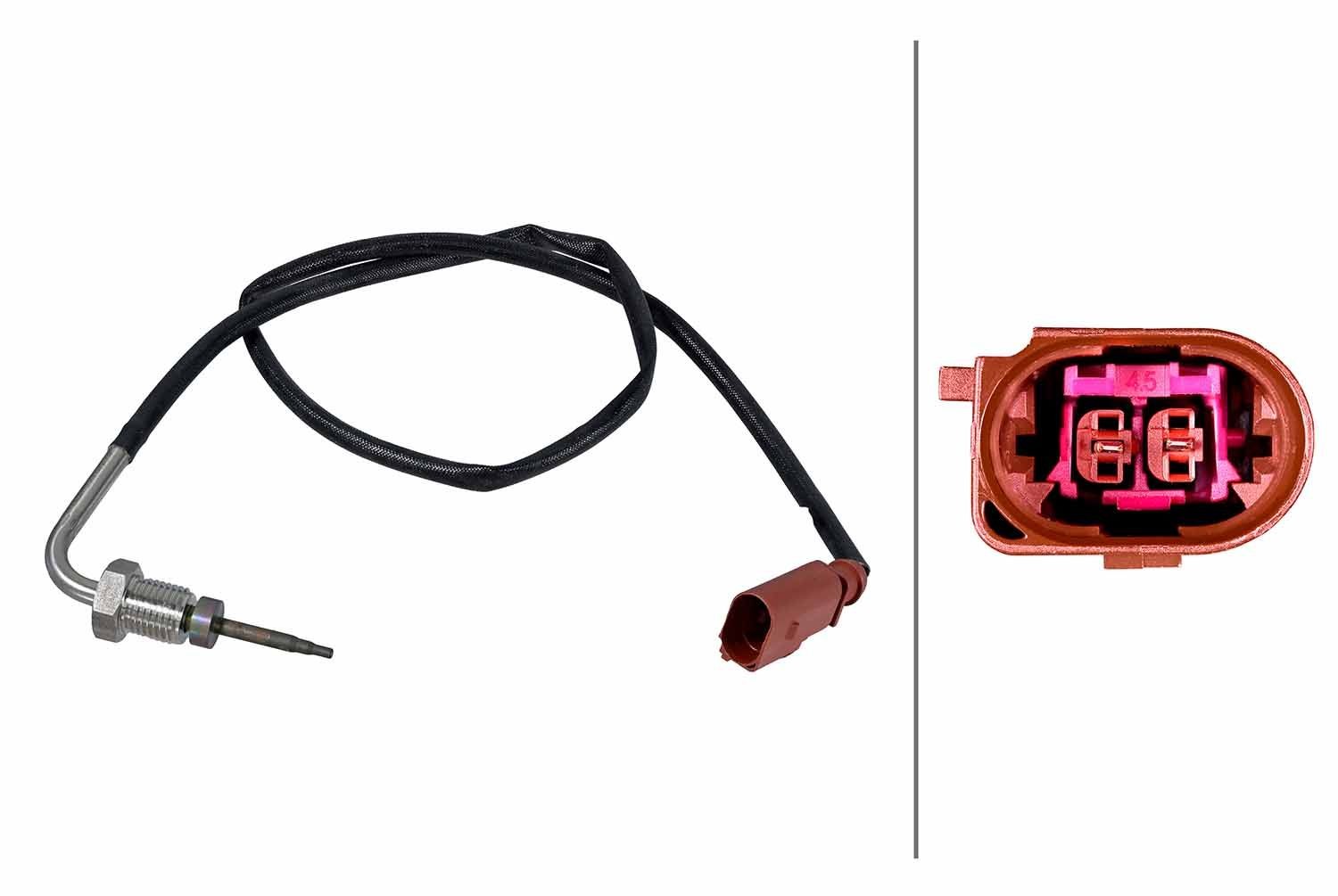 HELLA Sensor, exhaust gas temperature 6PT 358 226-521 HELLA 6PT 358 226-521 SEAT Alhambra 7N exhaust gas sensor replacement