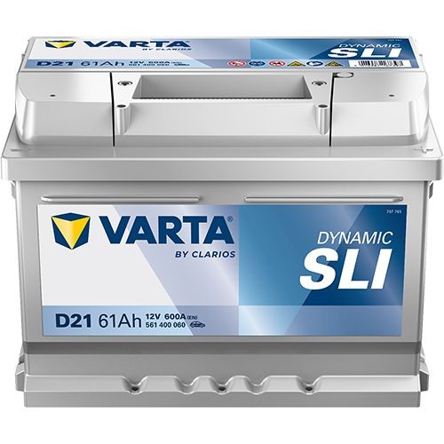 VARTA Käivitusaku 561400060K262 VARTA DYNAMIC SLI, D21 561400060K262 Elektrisüsteem LOTUS ESPRIT S2 1987