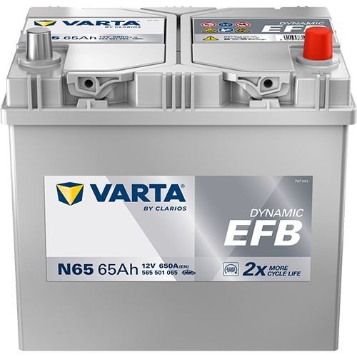 Batterie VARTA 565501065K262 VARTA DYNAMIC EFB, N65 565501065K262 Batterie Start & Stop Toyota URBAN CRUISER 2007