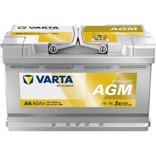 Autobatéria VARTA 580901080K262 VARTA DYNAMIC AGM, A6 580901080K262: Żtartovacia batéria Dodge RAM 2023