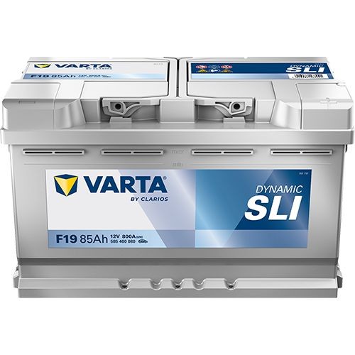 VARTA Starterbatteri 585400080K262 VARTA DYNAMIC SLI, F19 585400080K262 Elektrisk udstyr DODGE Grand Caravan V MPV (RT) 2012