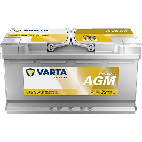 VARTA Käynnistysakku 595901085K262 Jaguar XF Sportbrake X260 auton akku AGM, EFB, GEL VARTA DYNAMIC AGM A5 595901085K262