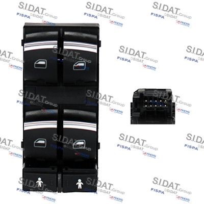 SIDAT Bouton de lève-vitre 5.145646A2 5.145646A2 Contacteur leve-vitre AUDI 100 SIDAT