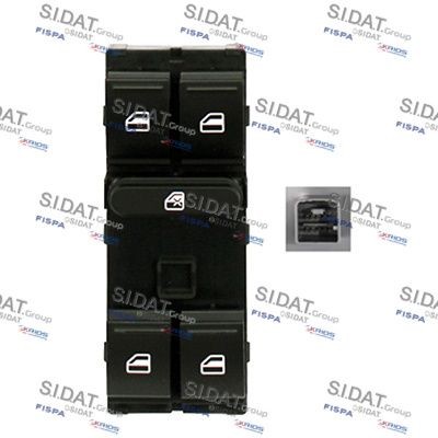 SIDAT Slēdzis, Stikla pacēlājmehānisms 5.145850A2 5.145850A2 SIDAT Slēdzis stikla pacēlājmehānisms Seat lēti