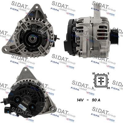 SIDAT Generaator A12BH1340A2 A12BH1340A2 Generaator TOYOTA CAMRY SIDAT