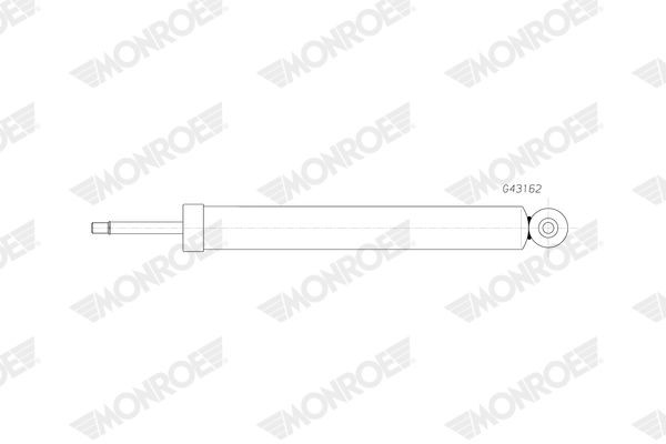 MONROE Støddæmper G43162 MONROE G43162 originale GLA (H247) Støddæmper hvad koster