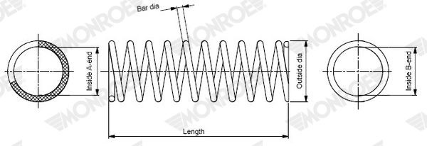 MONROE Vedru SP4972 SP4972 Vedru MONROE SUBARU TRIBECA