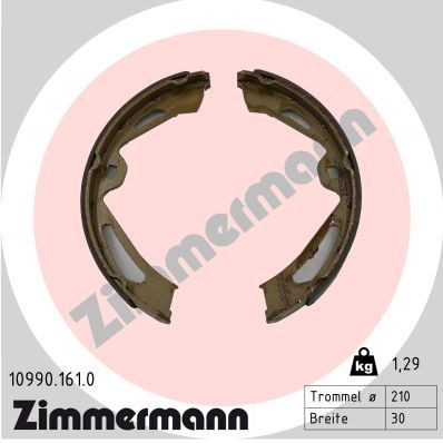 ZIMMERMANN Kit ganasce freni 10990.161.0 10990.161.0 Ganasce freno ZIMMERMANN Alfa Romeo