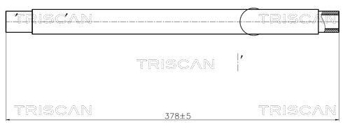 TRISCAN Stuurbekrachtiging slang 8516 11008 TRISCAN 8516 11008 Stuurbekrachtiging slang
