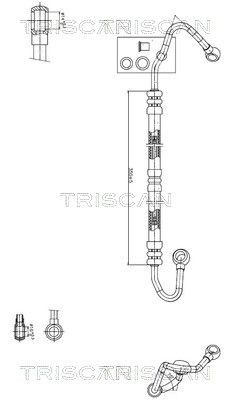 TRISCAN Stuurbekrachtiging slang 8516 11018 TRISCAN 8516 11018 Hydraulische slang besturing BMW E36 Cabrio goedkoop