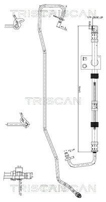 Flessibile idraulica, Sterzo TRISCAN 8516 16032 TRISCAN 8516 16032 Tubo servosterzo Ford MONDEO 2017