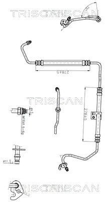 Hydraulic Hose, steering system TRISCAN 8516 16045 TRISCAN 8516 16045 FORD TRANSIT CONNECT 2008 power steering pipe price