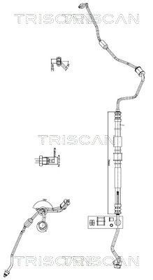 TRISCAN Stuurbekrachtiging slang 8516 18001 Stuurbekrachtiging slang Kia ED 8516 18001 TRISCAN