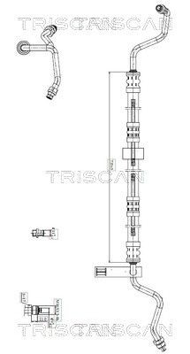 TRISCAN Styrservoslang 8516 23004 TRISCAN 8516 23004 Styrservoslang CLK C209