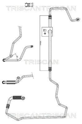 TRISCAN Stuurbekrachtiging slang 8516 28002 TRISCAN 8516 28002 Hydraulische slang besturing Peugeot 307 Station Wagon goedkoop