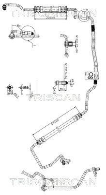 Flessibile idraulica, Sterzo TRISCAN 8516 28009 TRISCAN 8516 28009 Tubo servosterzo Peugeot 206 2006