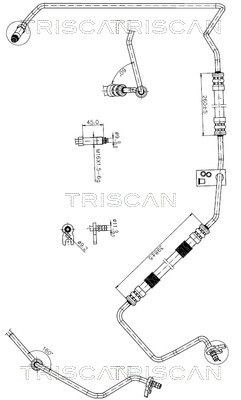 TRISCAN Stuurbekrachtiging slang 8516 28010 TRISCAN 851628010 Hydraulische slang besturing Peugeot 207 SW prijs